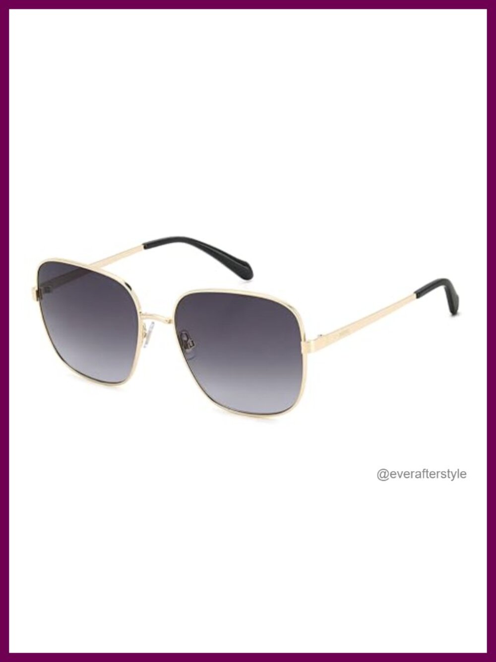 Square Sunglasses UV400 Non-Polarized Metal Frame with Case